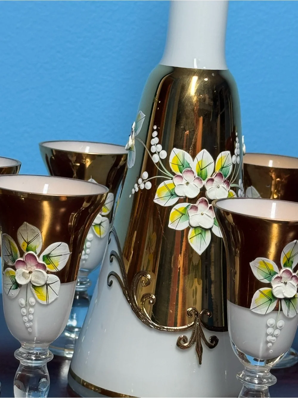 Bohemian vintage glass